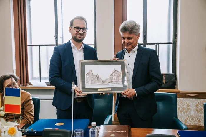 Dominic Fritz și Frank Mentrup, primarul din Karlsruhe FOTO Primăria TM