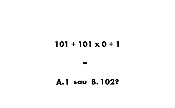 
    Nu te pripi atunci când încerci să rezolvi acest exercițiu, pentru că este posibil să alegi răspunsul greșit!  