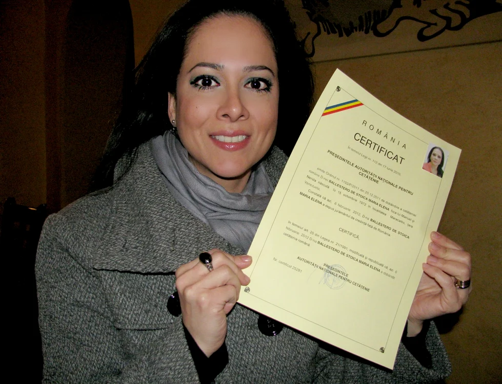 Cea mai importantă zi pentru Maria Elena Ballestero: momentul depunării jurământului pentru noua ţară FOTOGRAFII: ARHIVA PERSONALĂ
