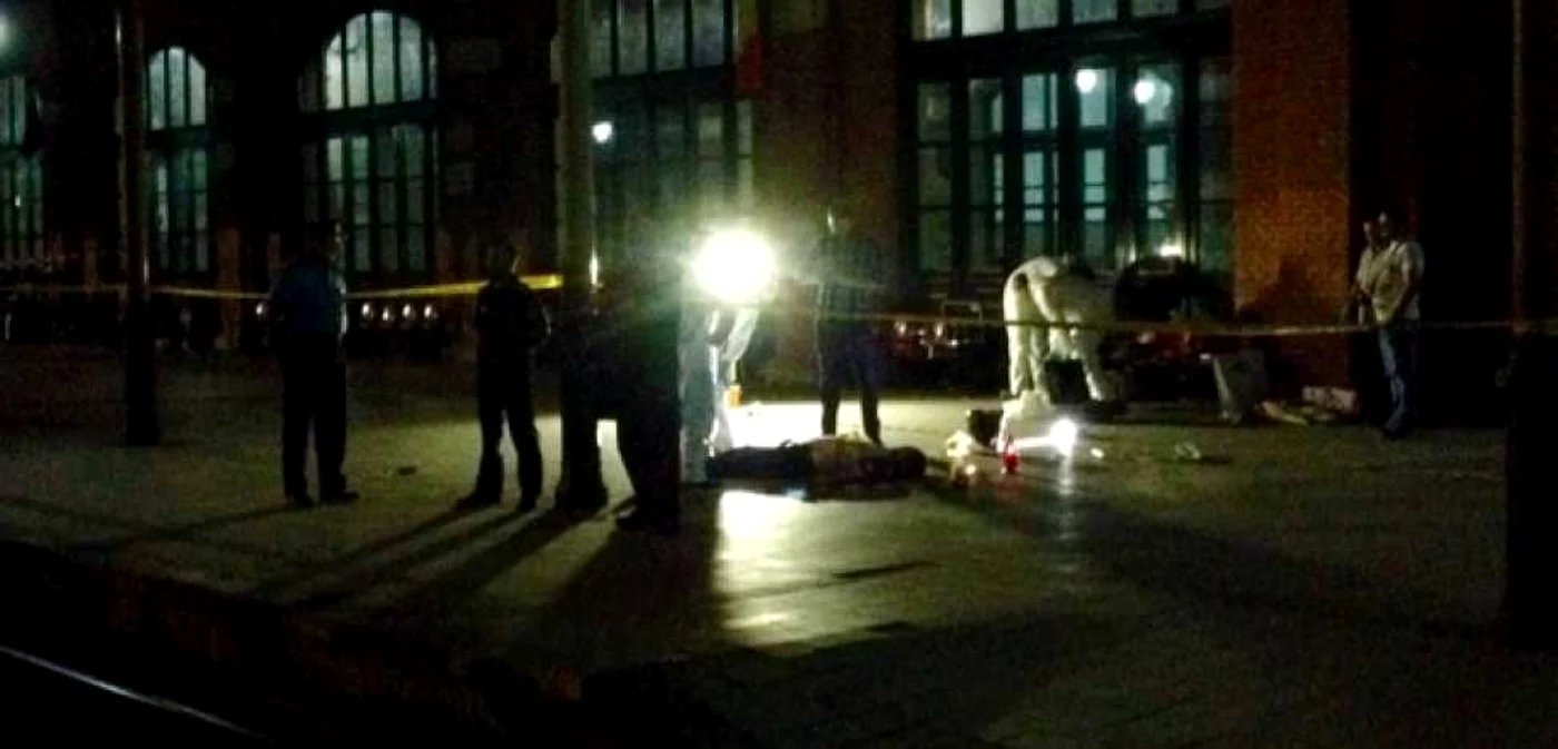 Poliţist omorât în gara din Burdujeni, Suceava. FOTO Dinu Zară