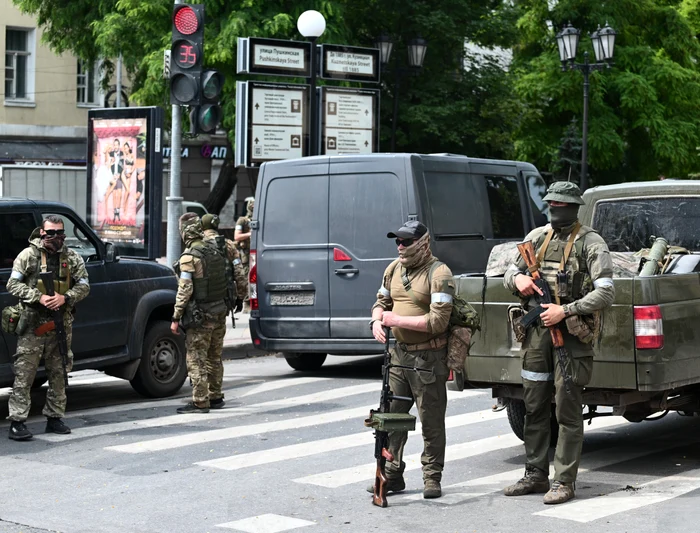 Paramilitari Wagner, pe străzile din Rostov