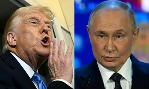 Donald Trump și Vladimir Putin FOTO AFP