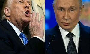Donald Trump și Vladimir Putin FOTO AFP