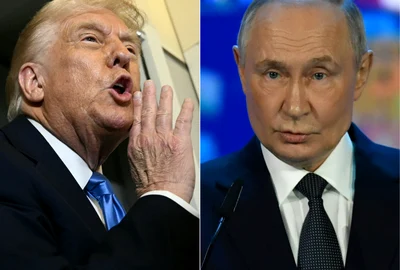 Donald Trump și Vladimir Putin FOTO AFP