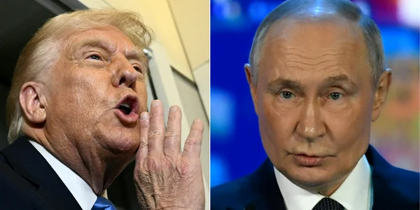 Donald Trump și Vladimir Putin FOTO AFP