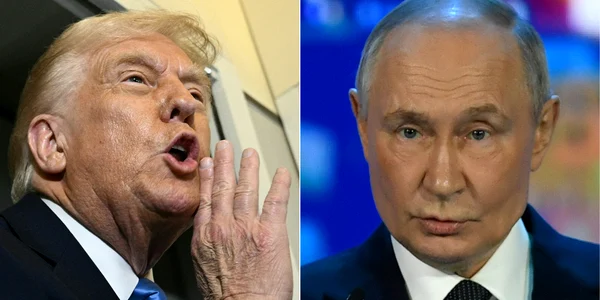 Donald Trump și Vladimir Putin FOTO AFP