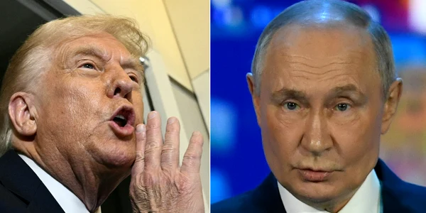 Donald Trump și Vladimir Putin FOTO AFP