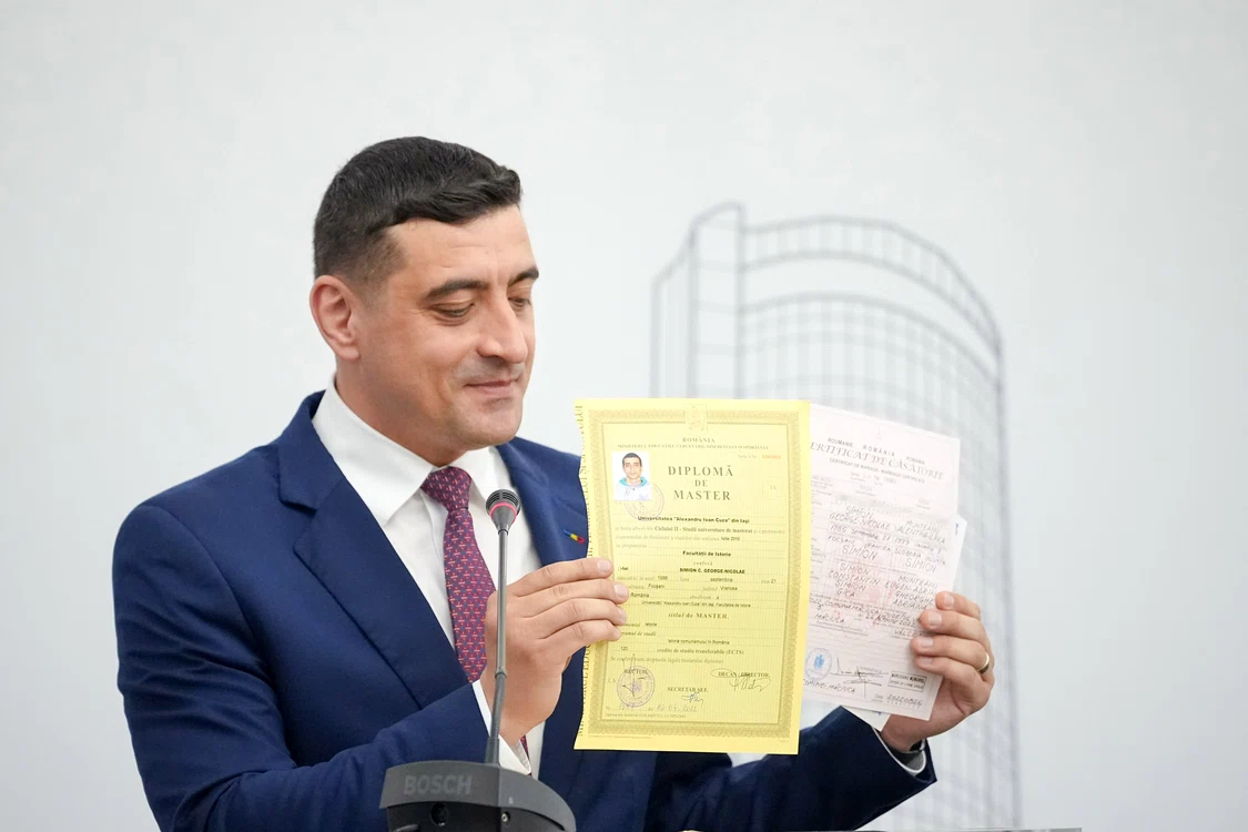 George Simion, candiatul AUR FOTO: Mediafax
