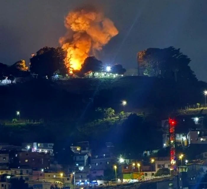 Mai multe obiective din Caracas, lovite de americani/FOTO:X