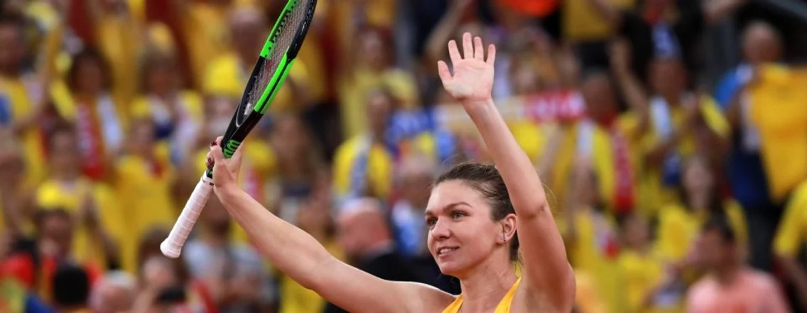 Fed Cup Franţa România partida dintre Kristina Mladenovici şi Simona Halep FOTO EPA/EFE / Christophe Petit Tesson