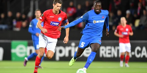Silkeborg - FCSB, UEFA Conference League / FOTO EPA-EFE