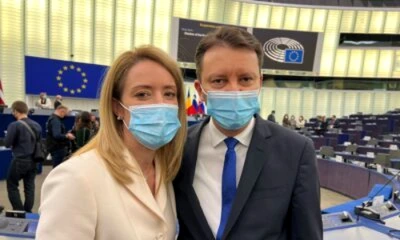 Siegfriend Muresan si Roberta Metsola
