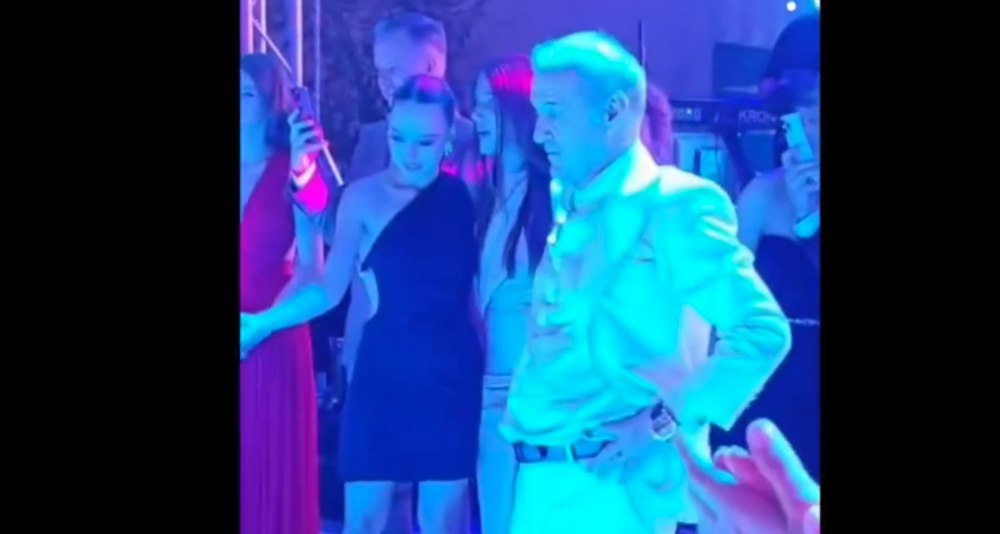 Ce i-a promis Gigi Becali soției, dar nu s-a putut ține de cuvânt la nunta lui Ianis Hagi: „M-a luat trenul” VIDEO