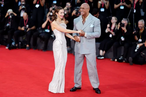 Emily Blunt și Dwayne Johnson,  The Smashing Machine, GettyImages