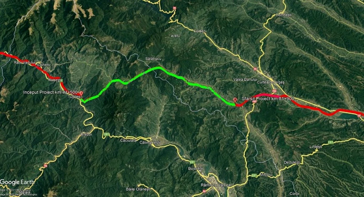 autostrada sibiu - pitesti sectiunea cornetul tigveni