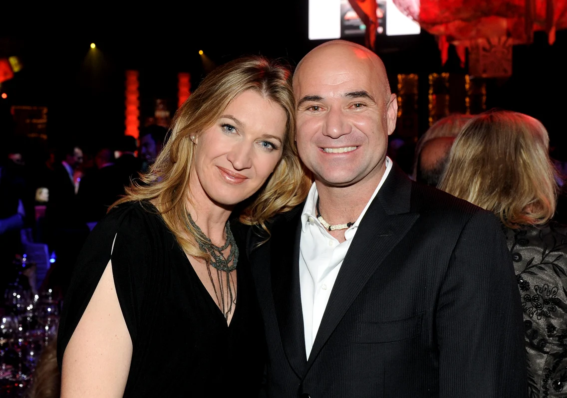 Andre Agassi și soția sa, Steffi Graf, Getty