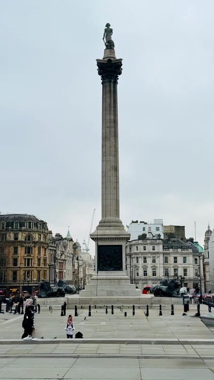 Trafalgar Square, văzută din fața National Gallery. FOTO: Ana-Maria Șchiopu