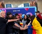 Delegaţia României la Eurovision și Alexandra Căpitănescu au plecat, duminică 3 mai, spre Viena Foto: TVR 