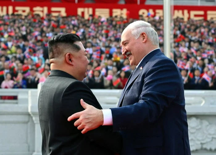  Lukașenko și  Kim Jong Un FOTO: Getty images