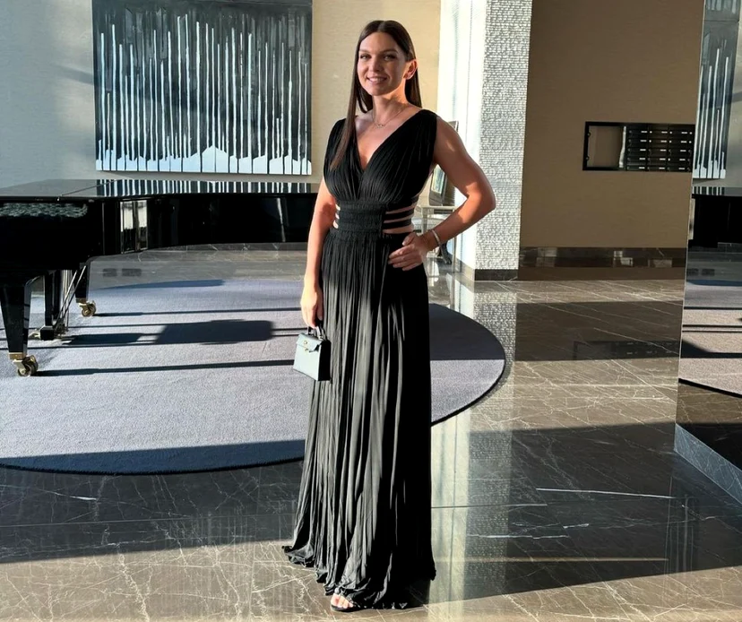 Simona Halep, îmbrăcată într-o rochie superbă la nunta lui Ianis Hagi FOTO: Instagram/Simona Halep