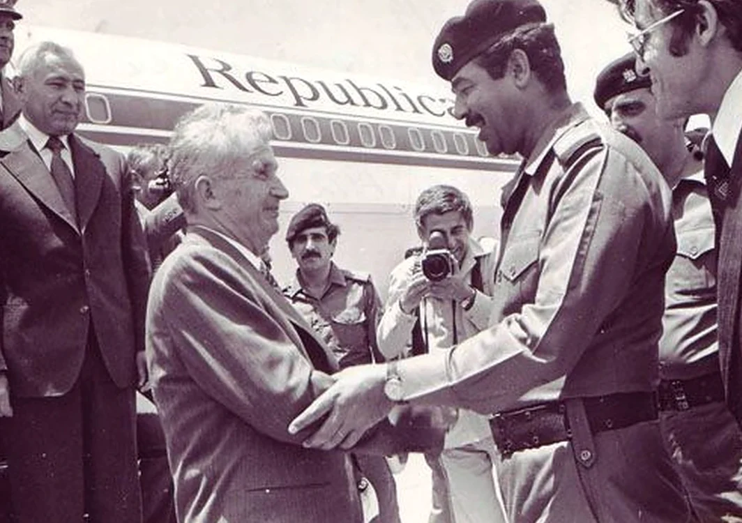 Nicolae Ceaușescu și Saddam Husein. FOTO: EVZ