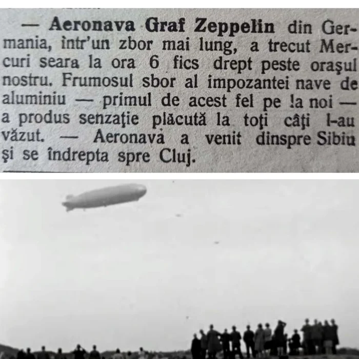 Articolul din ziarul Alba Iulia și o imagine cu oameni privind aparatul FOTO Arhivele Naționale