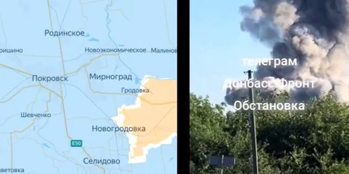 Sat capturat de ruși lângă nodul logistic Pokrovsk  FOTO X png