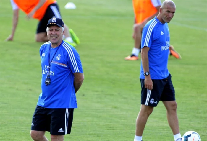 Zidane e secundul lui Carlo Ancelotti la Real Madrid FOTO Reuters