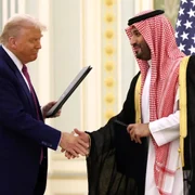 Trump in Arabia saudita foto X jpeg