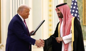 Trump in Arabia saudita foto X jpeg