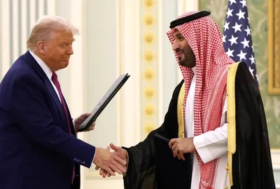 Trump in Arabia saudita foto X jpeg