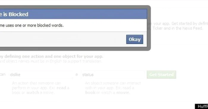Atunci când apăsa butonul "Dislike", utilizatorilor de pe Facebook le apare un mesaj de eroare
