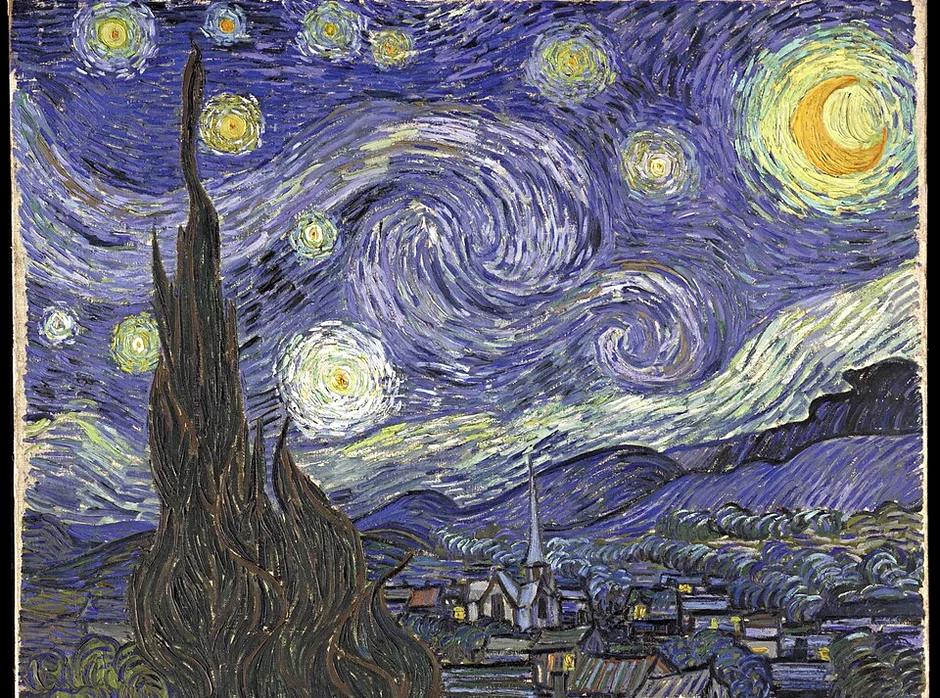 noapte instelata, de Vincent van Gogh