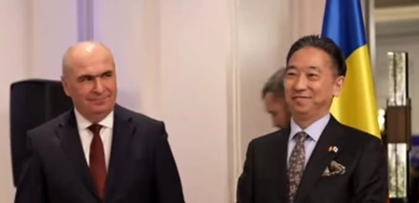 Ilie Bolojan și ambasadorul Japoniei FOTO: Captură video