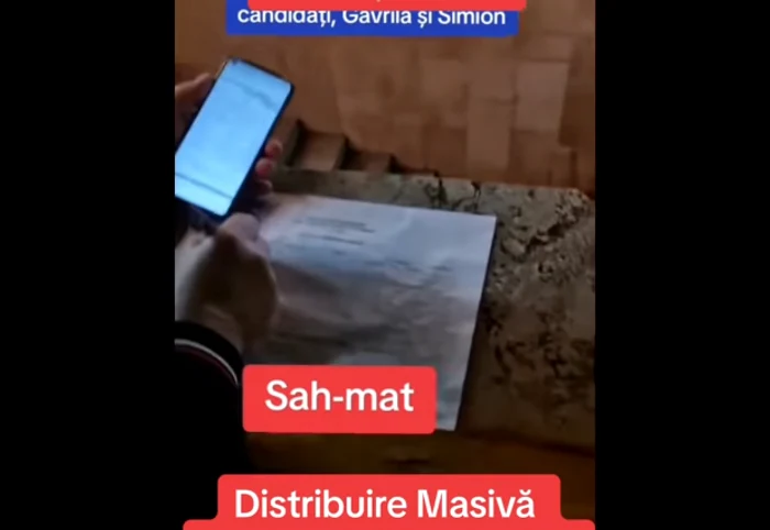 Autorul postării invocă o fraudă electorală. FOTO captură video Adrian Cadar