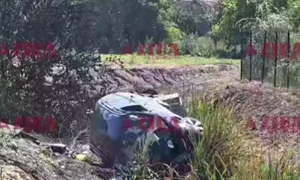 un sofer s a rasturnat cu masina in Pecineaga in timpul unei urmariri foto ziua de constanta png
