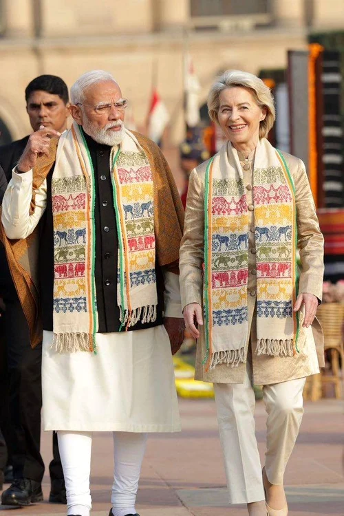 Ursula von der Leyen și Narendra Modi, premierul Indiei FOTO Comisia Europeană