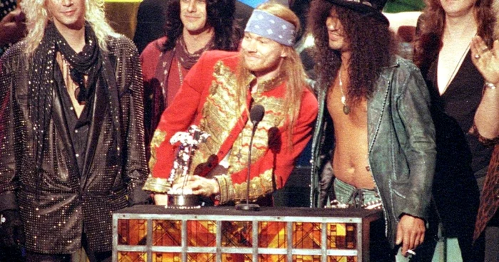 Guns
N’
Roses a vândut peste 100 de milioane de copii ale albumelor sale pe
plan mondia FOTO AP