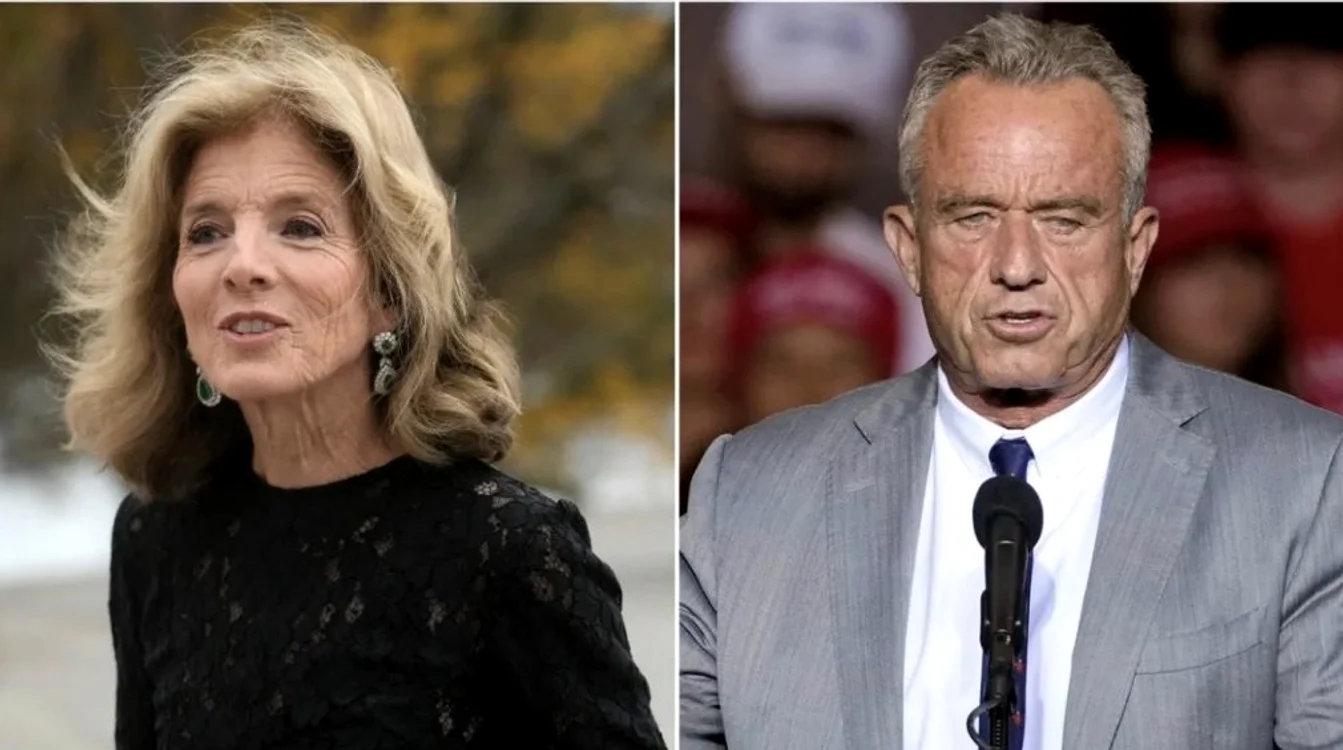 Caroline Kennedy și vărul său Robert F Kennedy jr/ FOTO:X@RightGlockMom