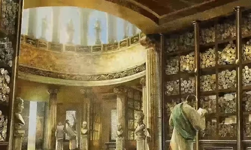 biblioteca din alexandria (captura video) jpg