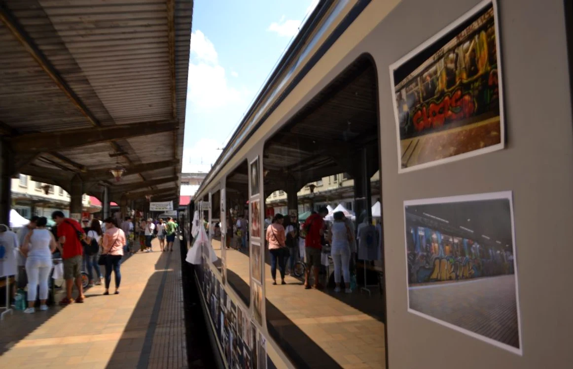 Train Delivery, la linia 14 în Gara de Nord FOTO Daria Nedelcu
