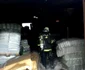 Incendiu violent în Râmnicu Vâlcea la un depozit de materiale de construcţii - o victimă a suferit arsuri grave Foto ISU Vâlcea