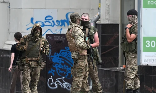Mercenari Wagner pe străzile din Rostov pe Don Foto Profimedia 1 jpg