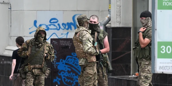 Mercenari Wagner pe străzile din Rostov pe Don Foto Profimedia 1 jpg