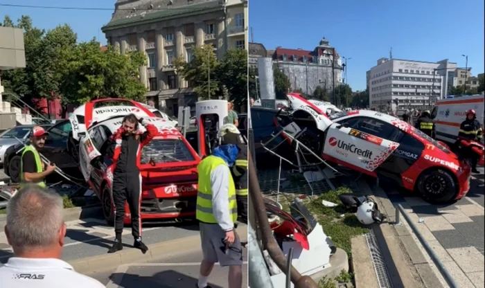 Accident la Super Rally Timișoara / Foto: Jurnal de Timiș