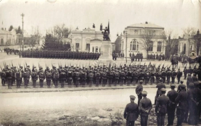 Focşani sub ocupaţie germană în 1918 FOTO: Colecţia Petru Mincu