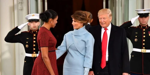 michelle obama si melania trump foto epa