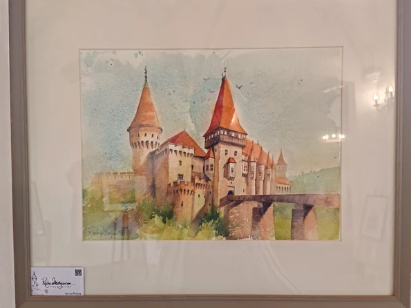 „Turnuri, Ziduri și Visuri. Transilvania în acuarelă” - expoziție de pictură la Castelul Corvinilor  