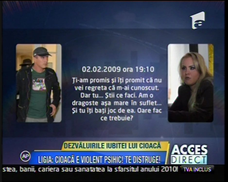 Ligia Voinea, captură video Antena 1