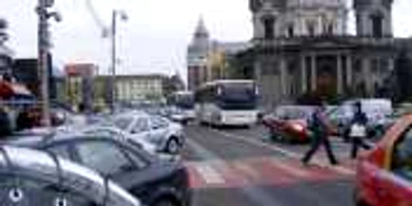 Trafic blocat în centrul Târgu-Mureşului